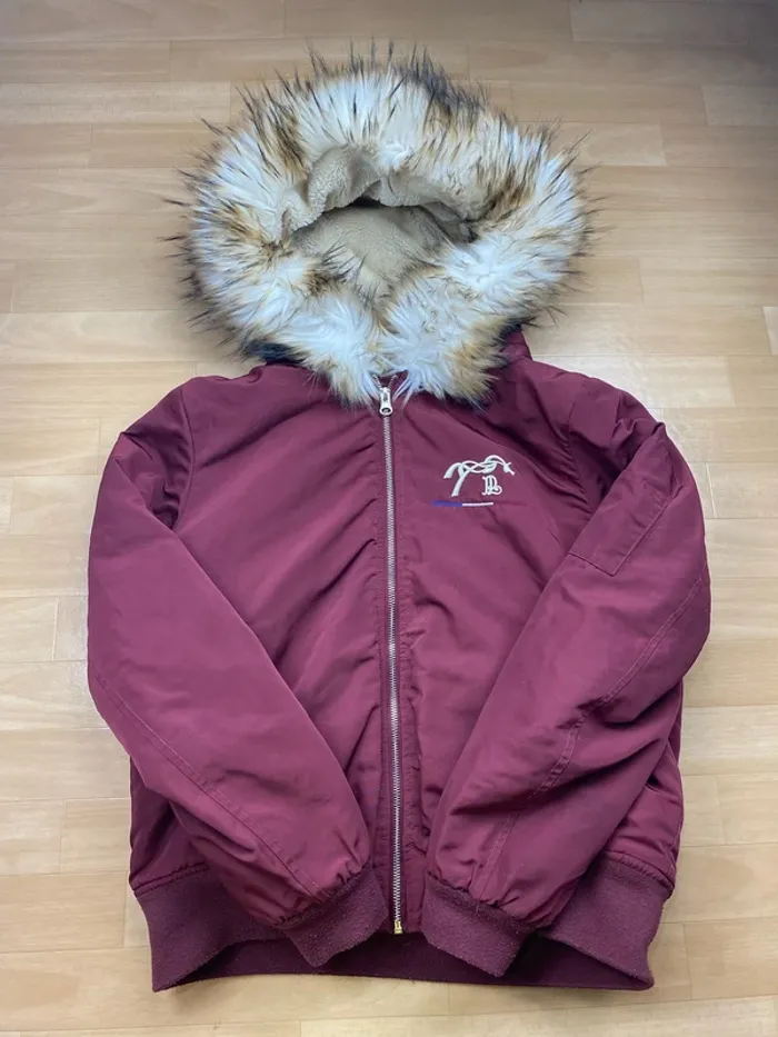 Doudoune Pénélope Leprevost bordeaux – Taille XL
