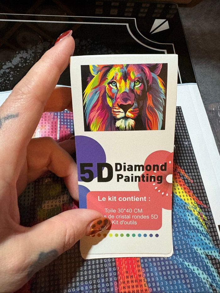 Diamond painting lion 30*40cm neuf - photo numéro 2