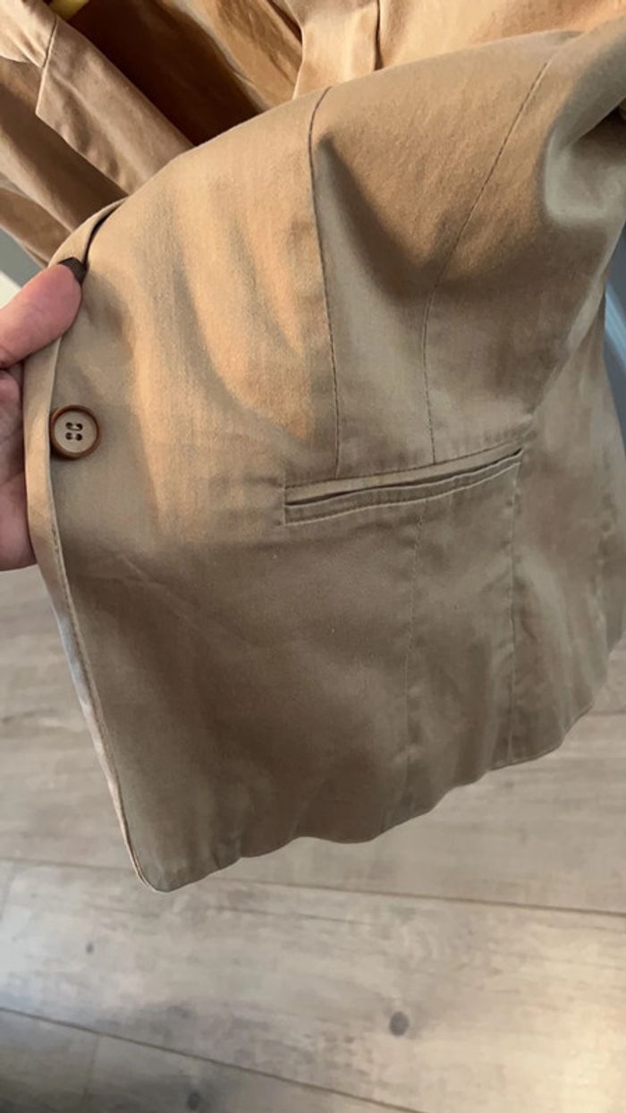 Veste de blazer beige - photo numéro 4