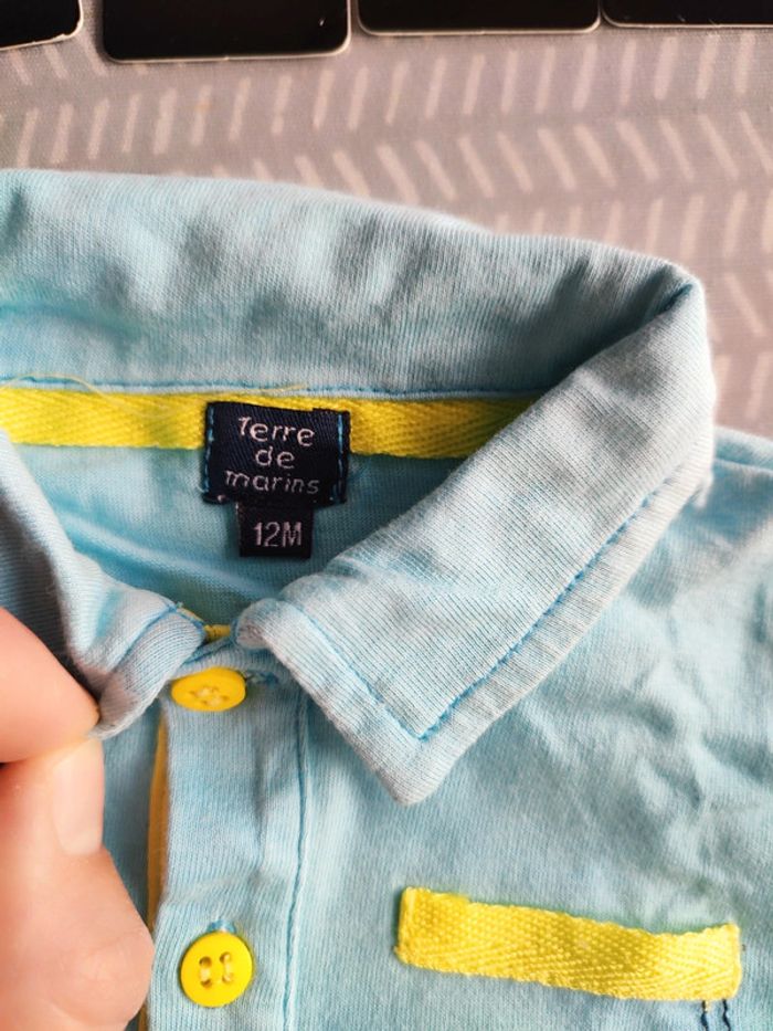 Ensemble polo et short été garçon 12 mois – Terre de Marins - photo numéro 5