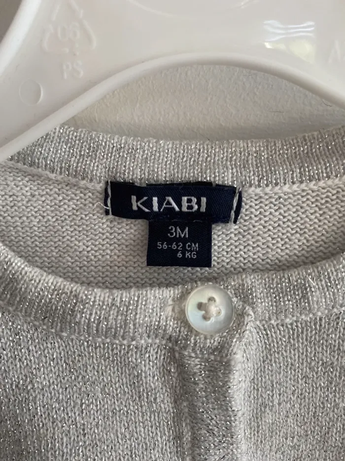 Gilet courts kiabi gris fil métallique - photo numéro 6