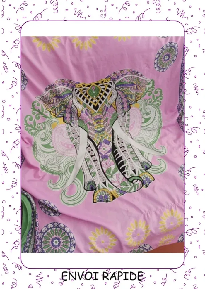 Serviette de plage en éponge et en satiné - photo numéro 2