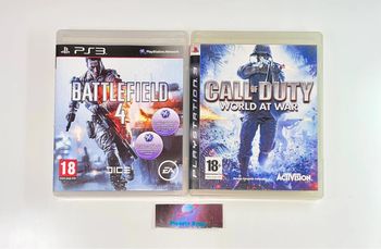 Lot 2 Jeux Guerre PS3 - Call Of Duty World At War / Battlefied 4 VF Sony PAL