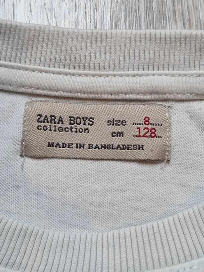 Tee-shirt manches longues Zara 8 ans chien et guitare - photo numéro 3