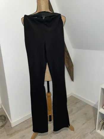 Jegging noir jambes large