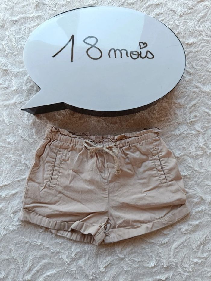 Short Fille 18 mois Bout'chou 100% coton