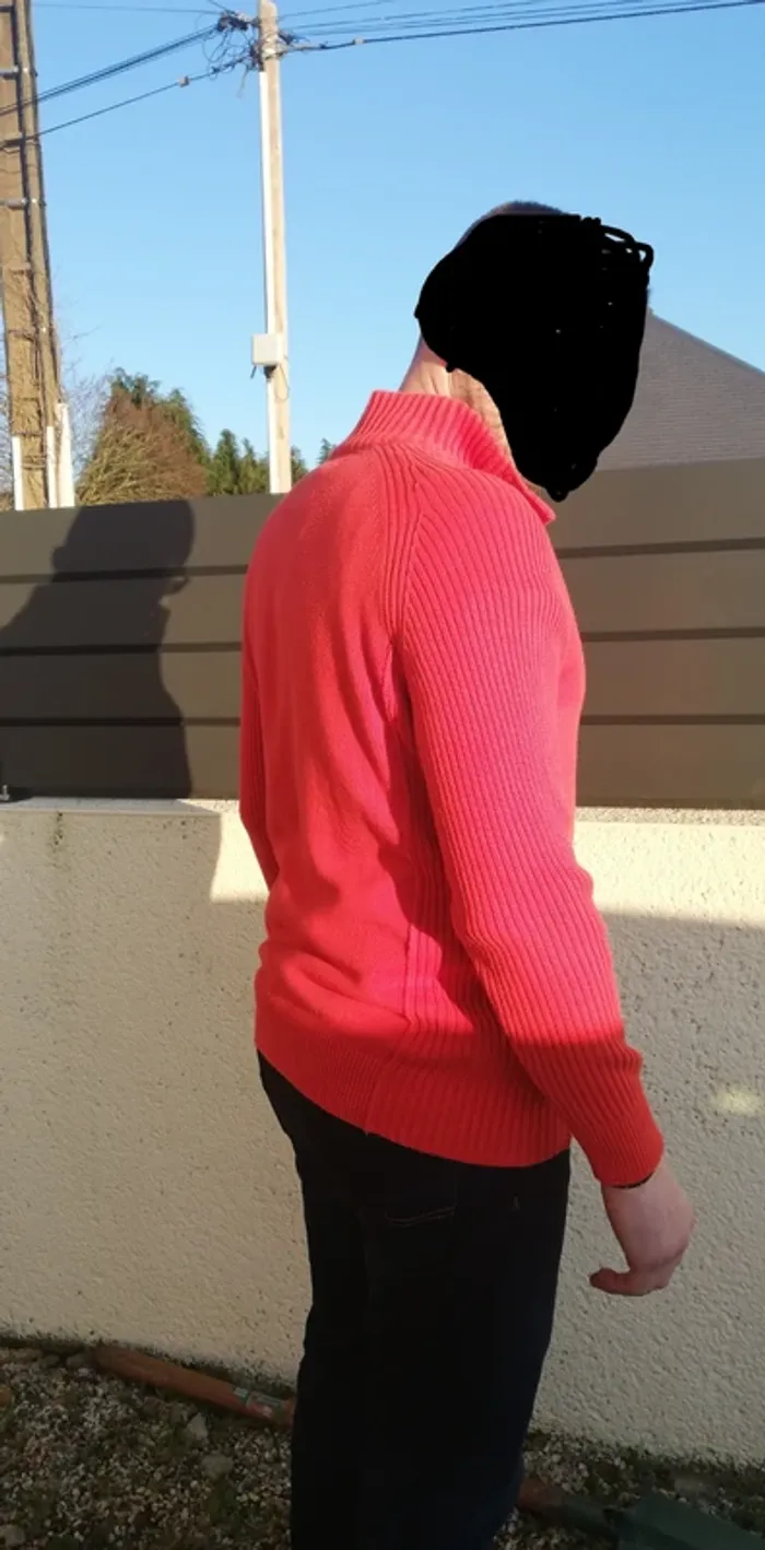 Pull col camionneur orange - photo numéro 2