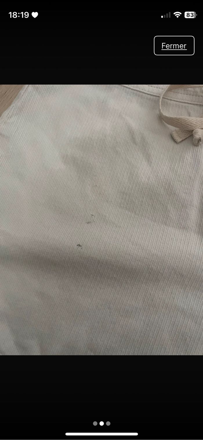 Short  blanc - photo numéro 2