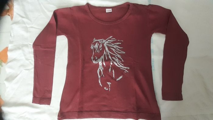 Sweet grenat motif cheval argenté