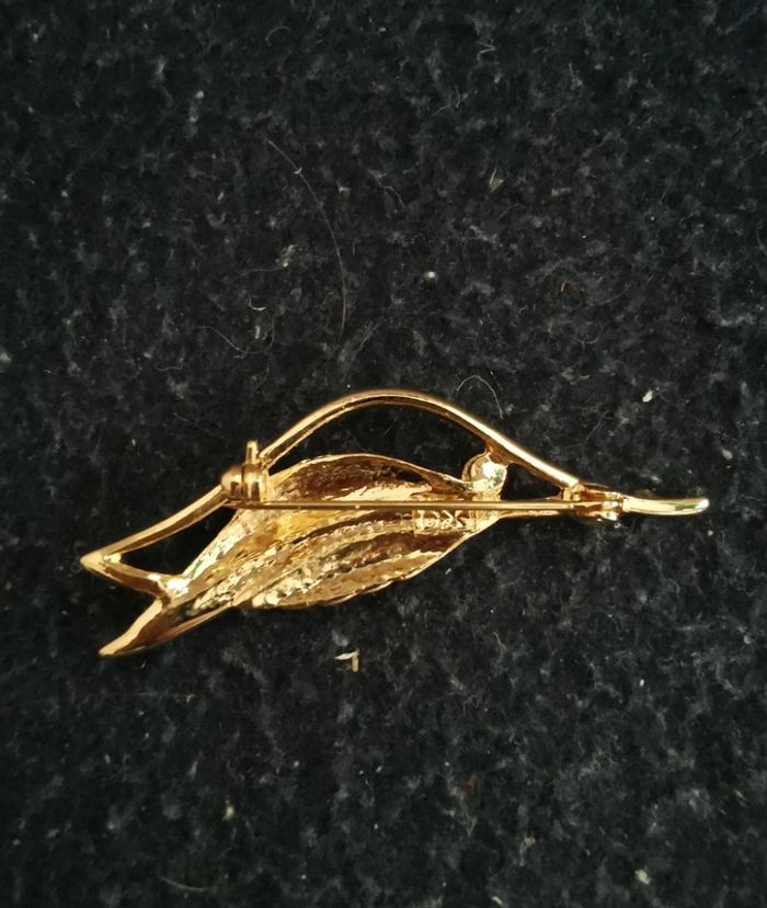 Broche plaquée or vintage - photo numéro 2