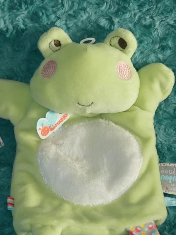 Doudou grenouille marionnette Kaloo nopnop vert, Neuf - photo numéro 2