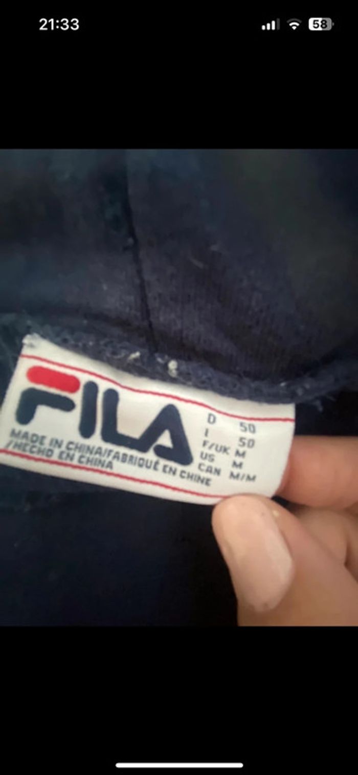 Pantalon bleu marine fila - photo numéro 3