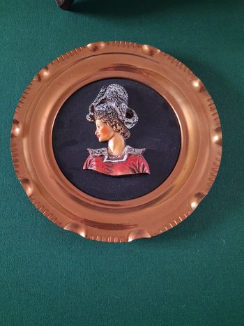 Assiette decorative cuivre