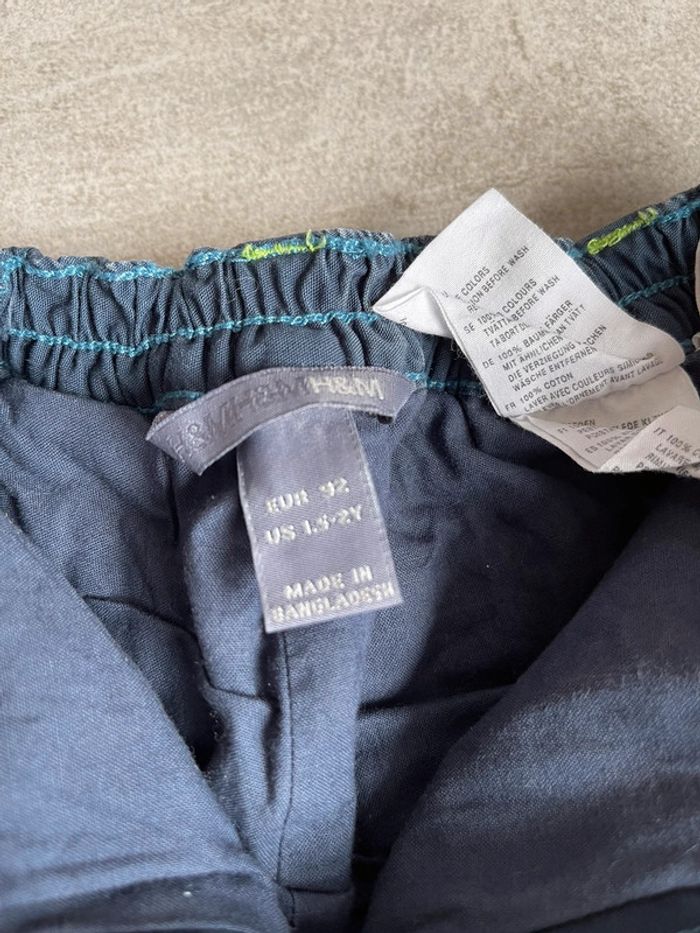 Pantalon bleu - H&M - 92 cm - photo numéro 2