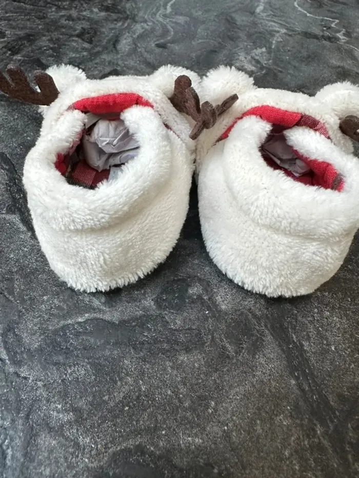 Petit chausson rennes noël vertbaudet 3/6 mois - photo numéro 10