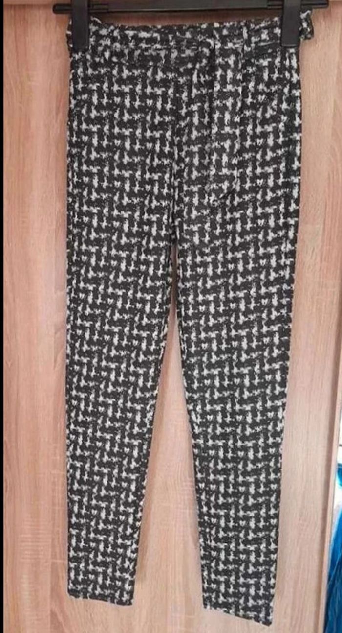 Nouveau  pantalon fluide  pied de  poule Taille  s/m