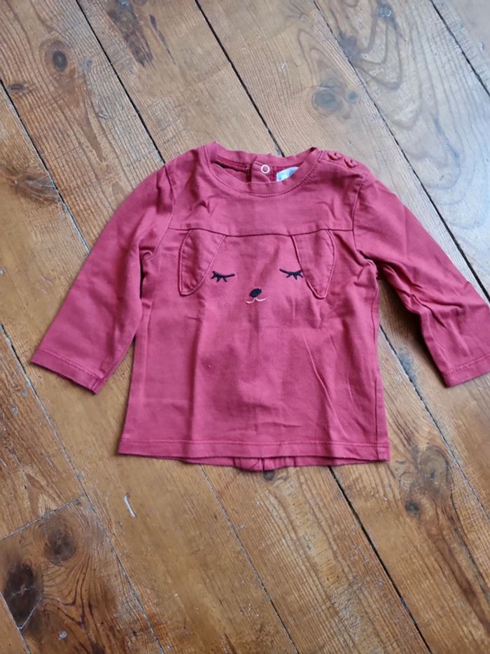 Lot 5 tee shirt manche longues 6 mois - photo numéro 5