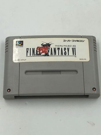 Jeu vidéo Final Fantasy 6 sur console Nintendo Super Famicom