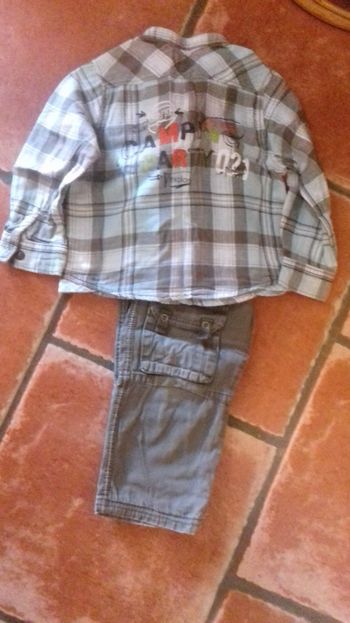 Ensemble pantalon chemise, Compagnie des petits, 24 mois