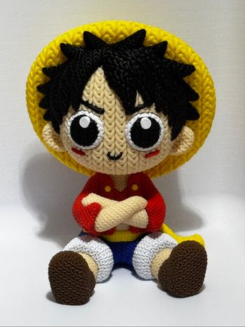 Figurine One Piece, Luffy version tricoté