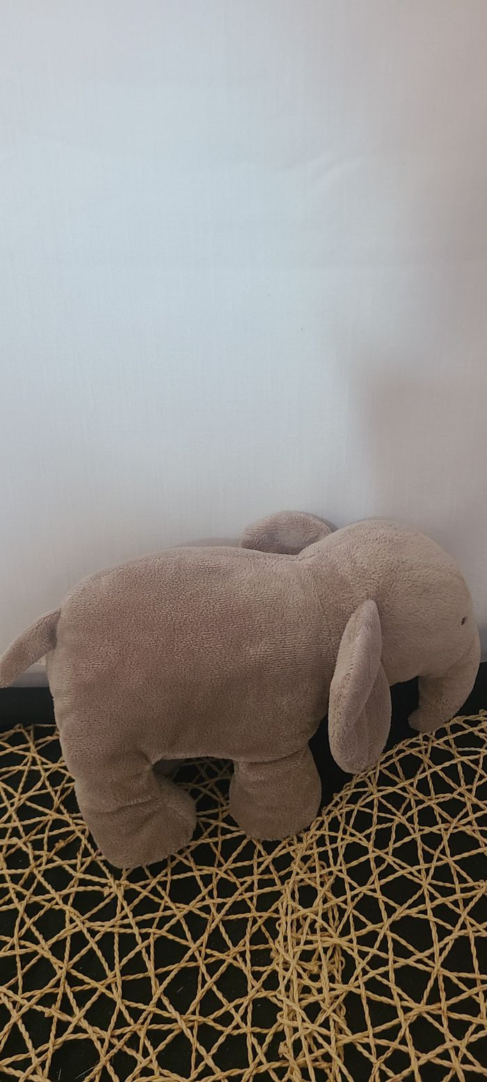 Peluche éléphant JACADI Un voyage en Afrique gris - photo numéro 5