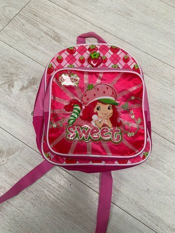 Sac à dos rose Charlotte aux fraises