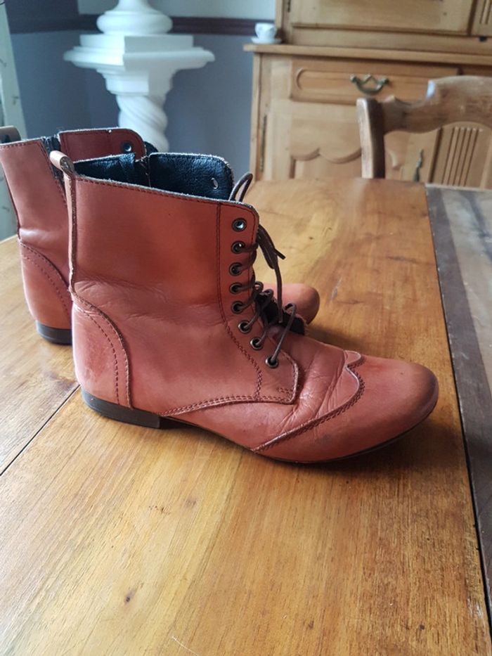 Bottines MEXX tout cuir 38 - photo numéro 5