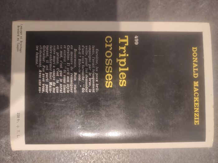 Triples crosses Donald Mackenzie Gallimard Série Noire 499 1959 - photo numéro 3