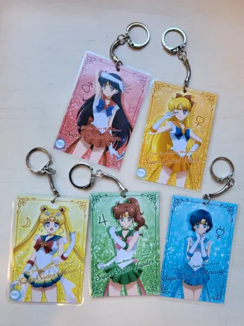 Lot de 5 portes clés sailor moon