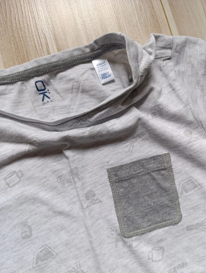 Tee shirt gris 10 ans Okaïdi - photo numéro 4