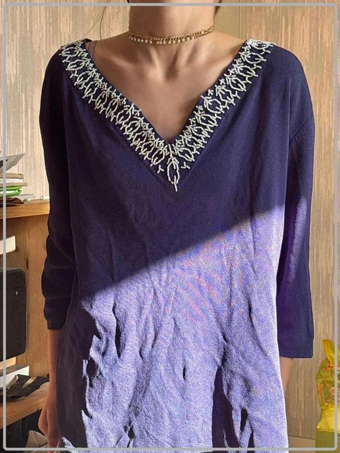 Top manche longue taille 42 marque karen Scott - photo numéro 2