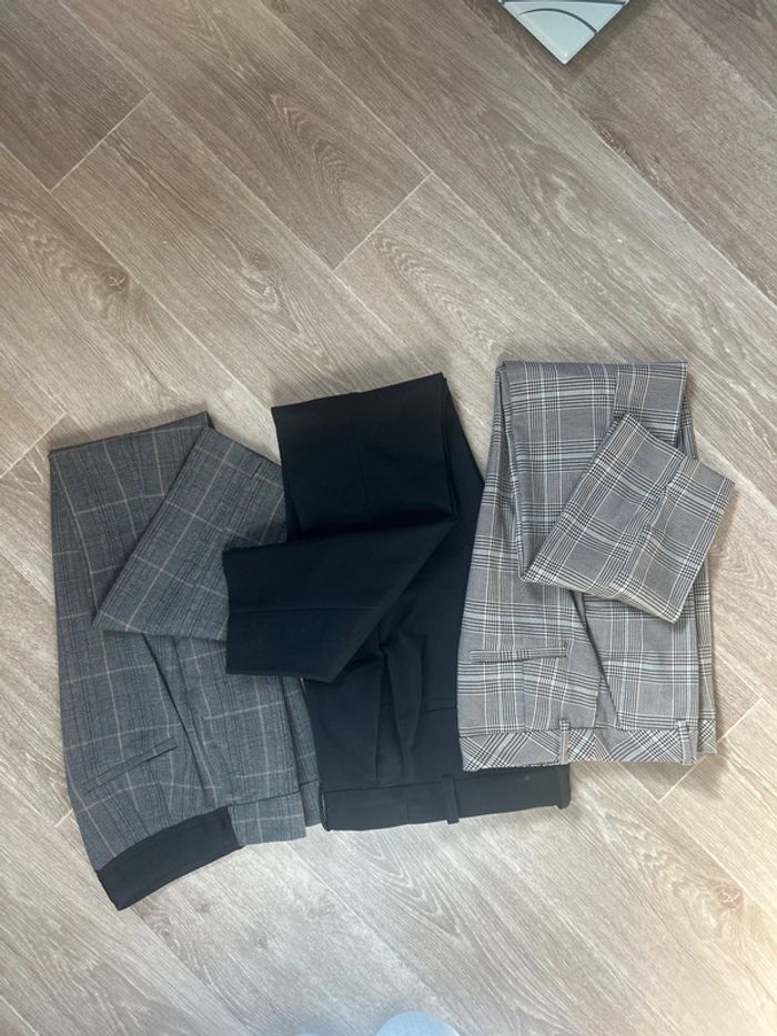 Lot de 3 pantalons droits