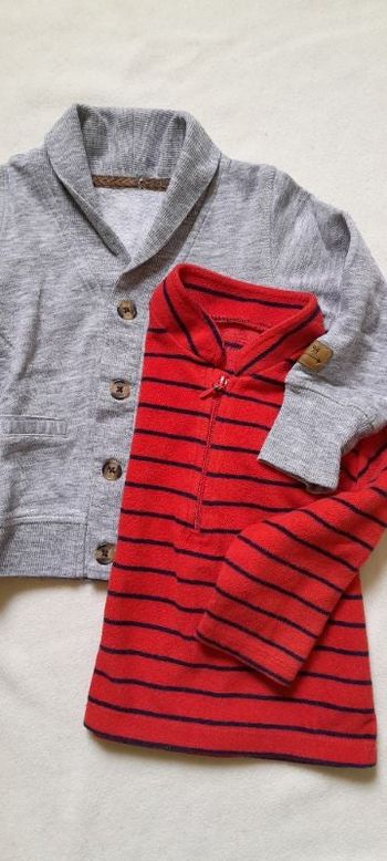 Lot 1gilet et 1 polaire 18-24 mois