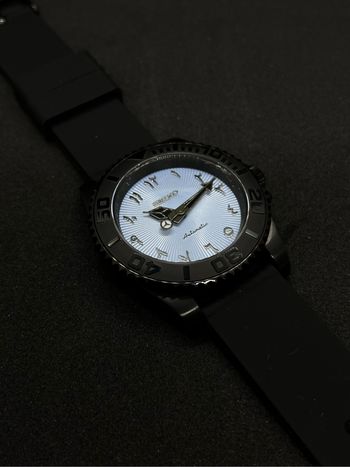Seiko mod Arabic Dial Blue