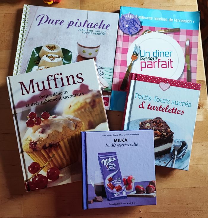 Lot 5 livres de recettes