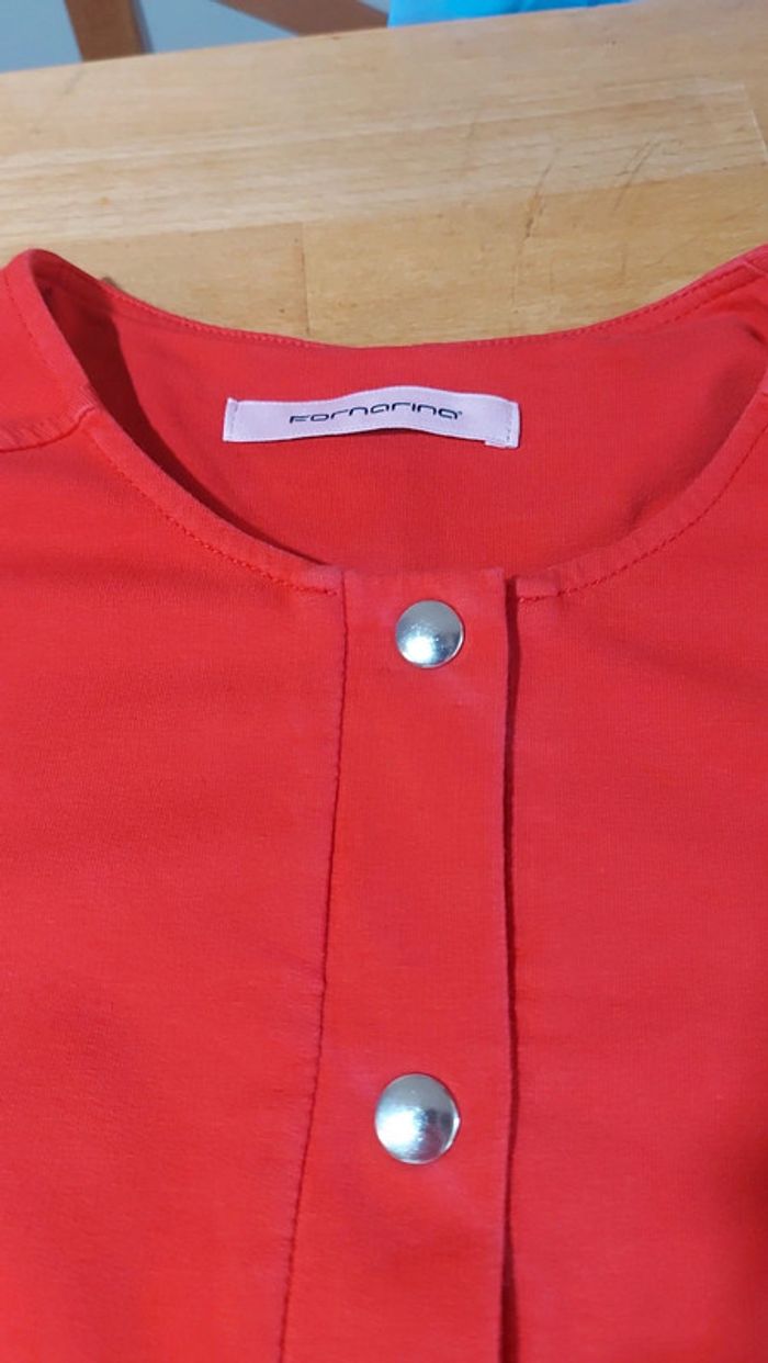 Veste rouge Fornarina S 95%coton 5%elastane - photo numéro 19