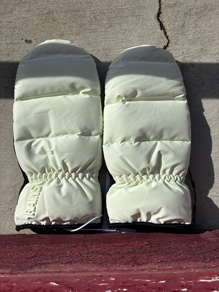 Moufles Rains Blanches - Taille M - Neuves - photo numéro 2