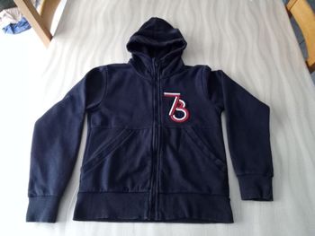 Gilet zippé Tape à l'oeil, 12 ans, bleu marine