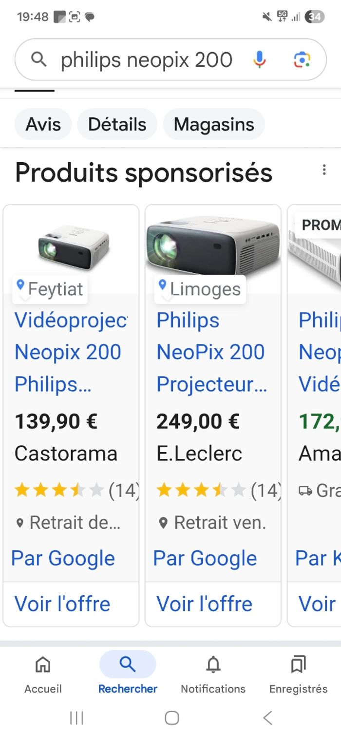 Projecteur PHILIPS Neopix 120, 200 ou 550 Smart. - photo numéro 3