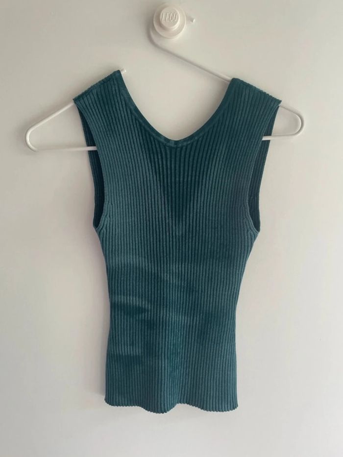 Top turquoise délavé Elisabetta Franchi - photo numéro 6