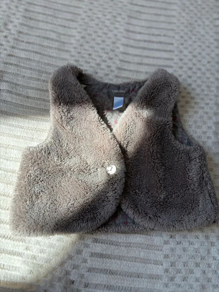 Gilet sans manche fille 18 mois Obaibi