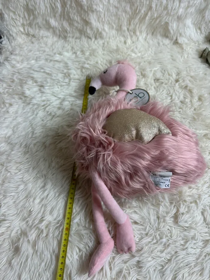 Peluche flamand rose OB design - photo numéro 5
