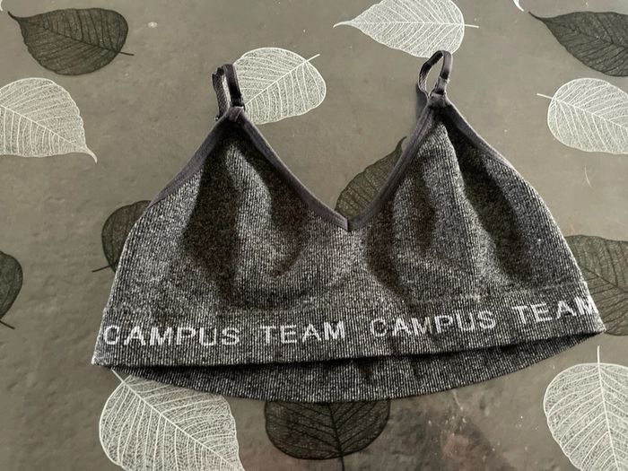 Lot 2 brassières 10-12ans Gris et rose - photo numéro 5