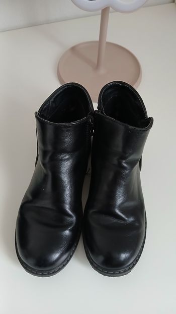 Bottines cuir noir pointure 32