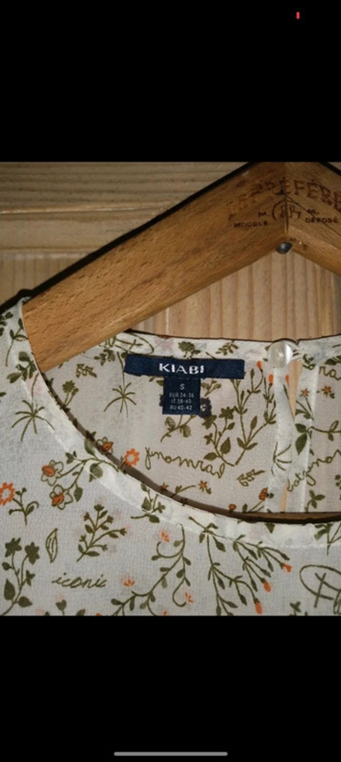 Haut femme, blouse fluide manches courtes - photo numéro 3