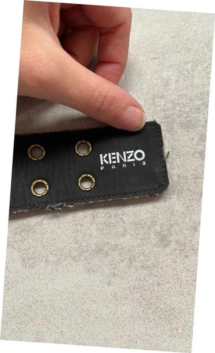 Ceinture en cuir synthétique Kenzo taille 70 cm - photo numéro 3