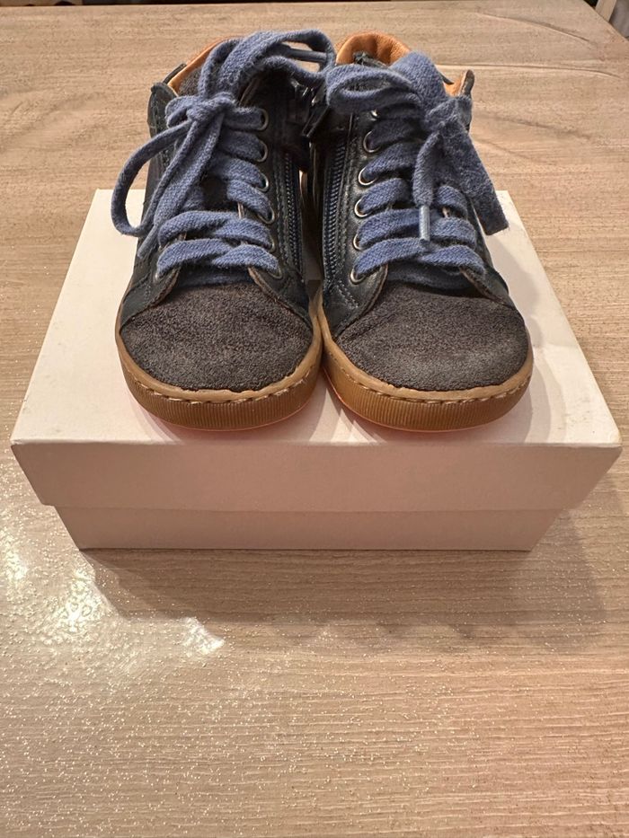 🌸 Chaussures en cuir montantes pour bébé garçon en cuir 🌸 - photo numéro 2