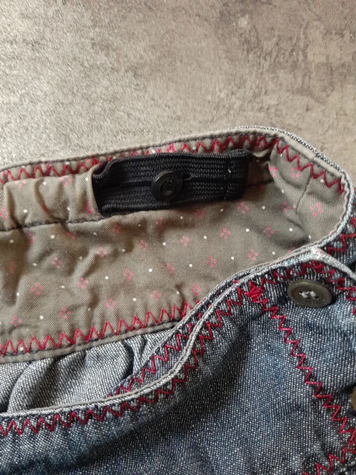 Jupe en jeans réglable fille 100% coton - photo numéro 5