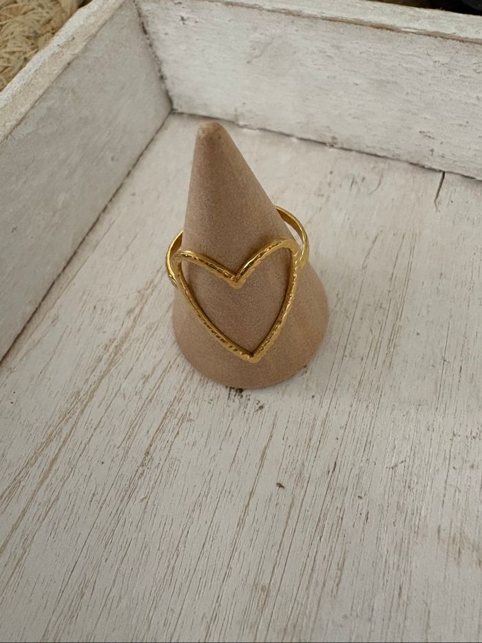 Bague dorée acier inoxydable - photo numéro 5