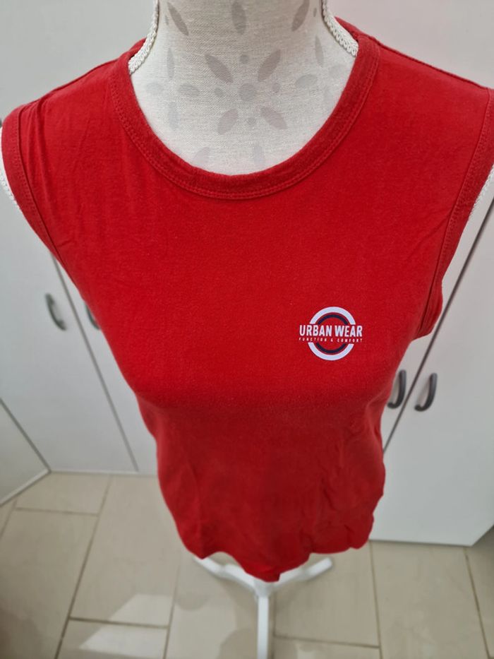 Debardeur Rouge Imprimé Gris - photo numéro 2